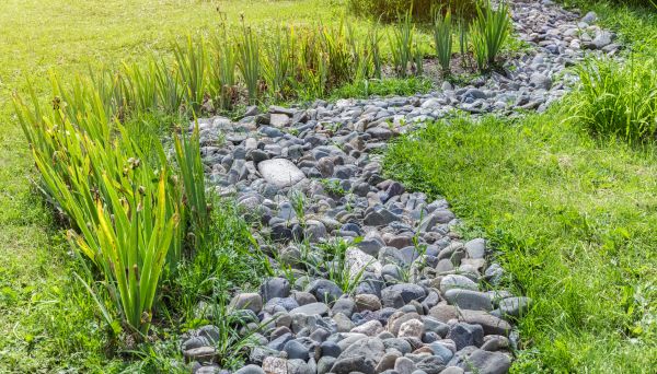 River Rock Garden Installation in Franklin