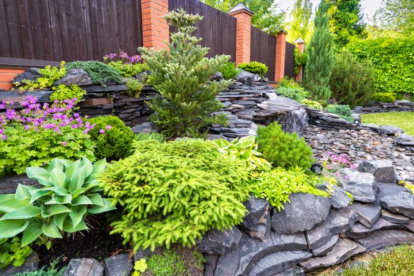Stone Garden Installation in Franklin