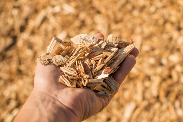 Wood Chips Spreading in Franklin