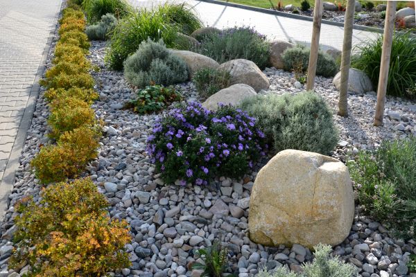 Decorative Rock Installation in Franklin