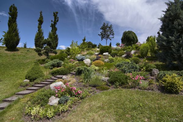 Steep Terrain Landscaping in Franklin