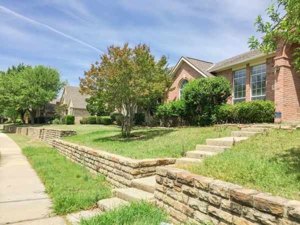 Sloped Yard Landscaping in Franklin